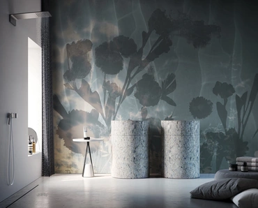 Carta da parati floreale astratta Alten di Instabilelab