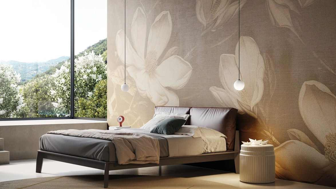 Carta da parati floreale Ashai di Instabilelab