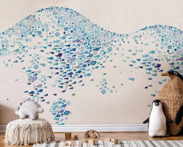 Carta da parati Color Fish di Instabilelab