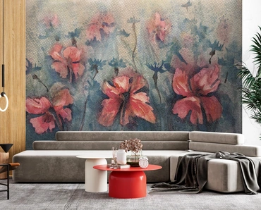 Carta da parati Papaveri di Instabilelab