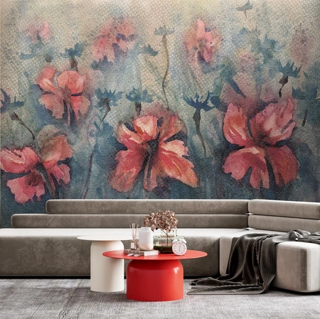 Carta da parati Papaveri di Instabilelab