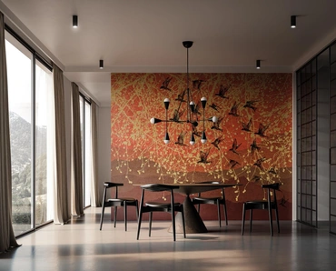 Carta da parati Red Mountain di Instabilelab