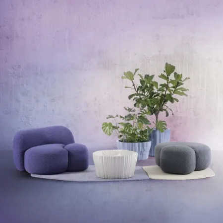 Pouf in tessuto Aaland di Kartell