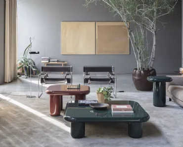 Tavolino proposto in diverse forme laccato lucido Bilbao di Mogg