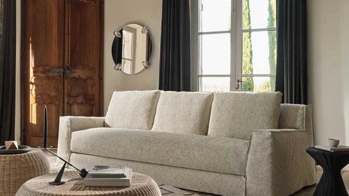 Tavolino Bolla 15 in midollino intrecciato di Gervasoni