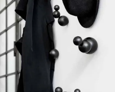 Appendiabiti a muro in legno di faggio Bubbles di Mogg