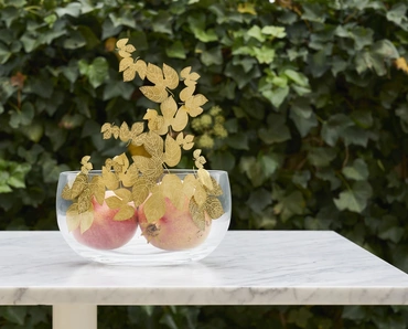 Vaso Frutteti in vetro con decorazioni in metallo di Opinion Ciatti