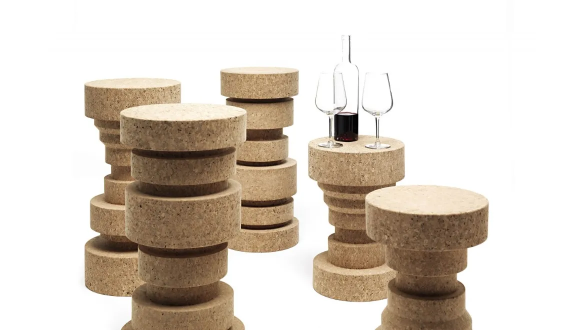 Tavolino in sughero King&Queen di Mogg