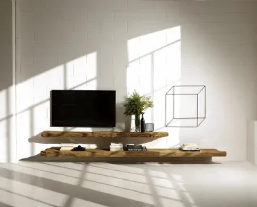 Mensole in legno secolare Line di Nature Design