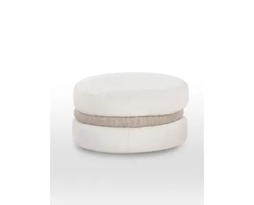 Pouf di design in tessuto Macarons di Calia