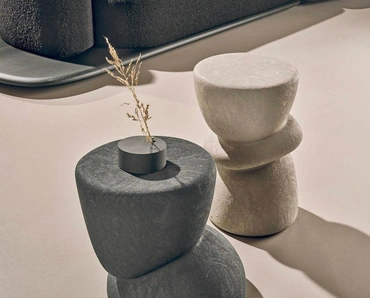 Tavolino Ovoo in gres porcellanato di Nature Design