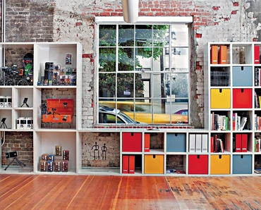Contenitore Libreria Modulabile in plastica Polvara di Kartell