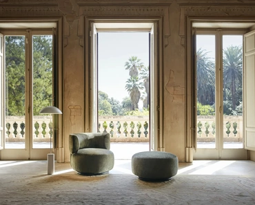 Pouf K-Waiting in tessuto di Kartell