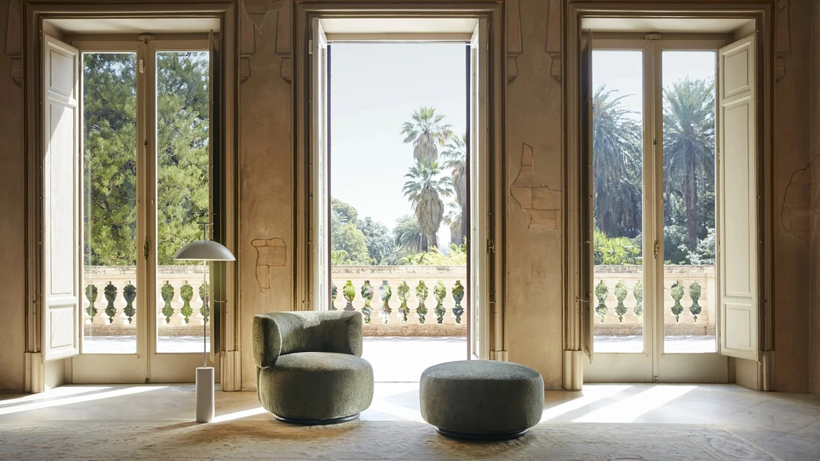 Pouf K-Waiting in tessuto di Kartell