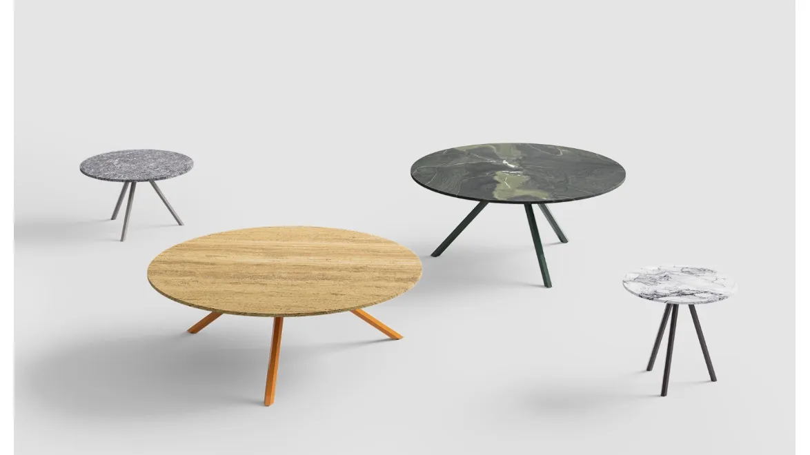 Tavolino Mini Heb con top in marmo di Desalto