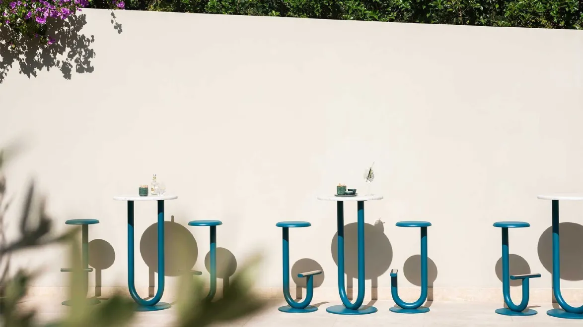 Tavolino Strong con top in Marmo di Desalto