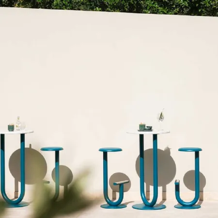 Tavolino Strong con top in Marmo di Desalto