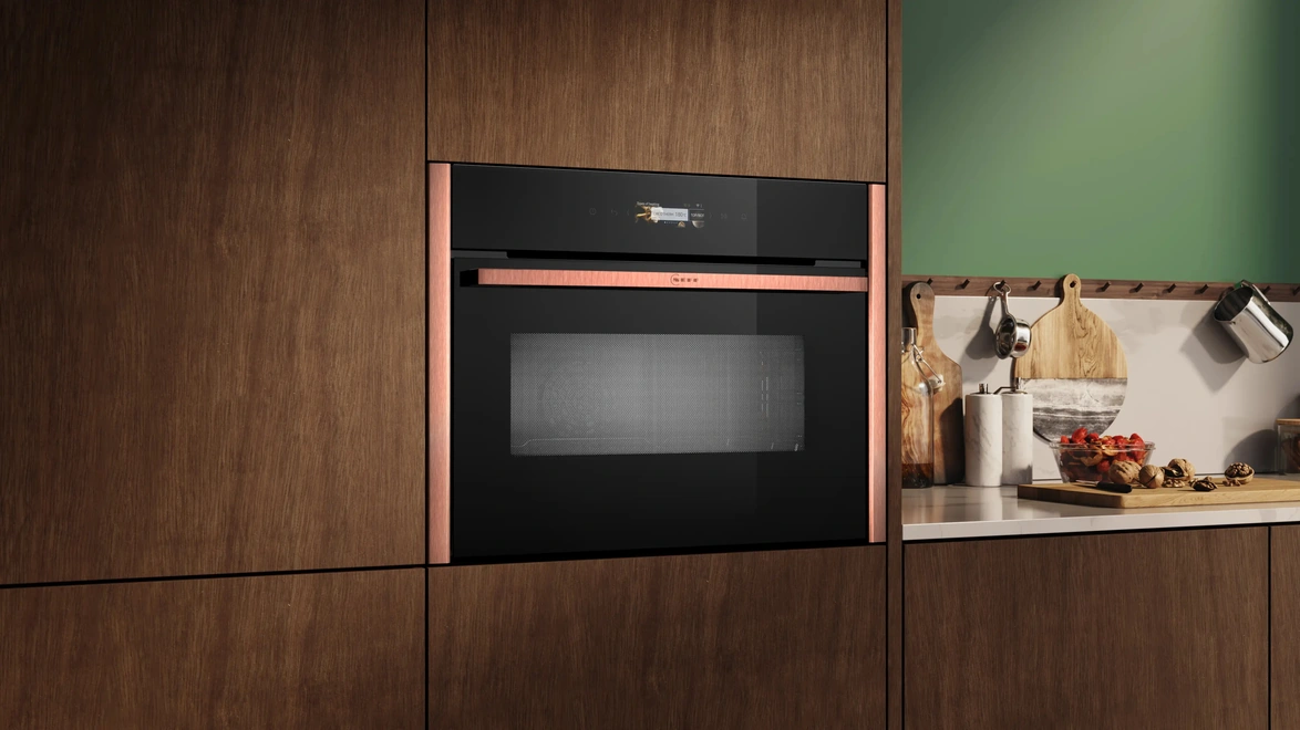 Forno compatto combinato con microonde da incasso N 70 di NEFF