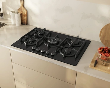Piano cottura a gas 75 cm Vetro temprato N 70 di NEFF