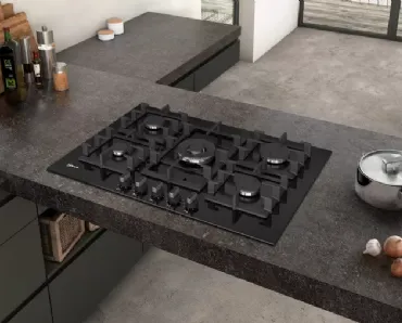 Piano cottura a gas 75 cm Vetro temprato di NEFF