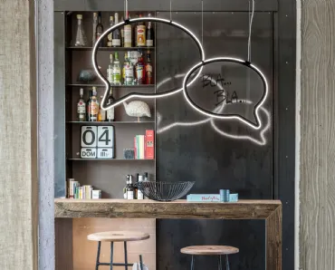 Lampada sospesa di design stile fumetto Bla Bla di Moog