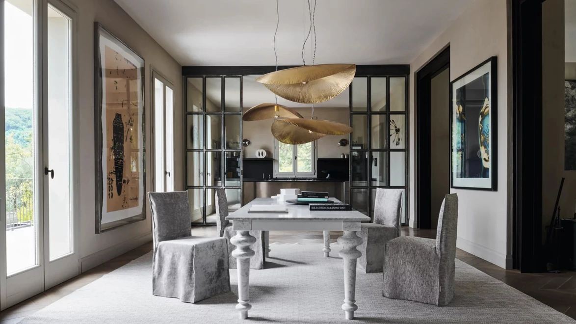 Lampada a sospensione in ottone Brass di Gervasoni