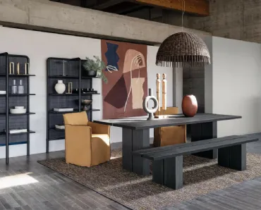 Lampada a sospensione Croco con paralume in rattan di Gervasoni