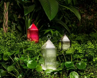 Lampada in plexiglas Lanern Outdoor di Kartell
