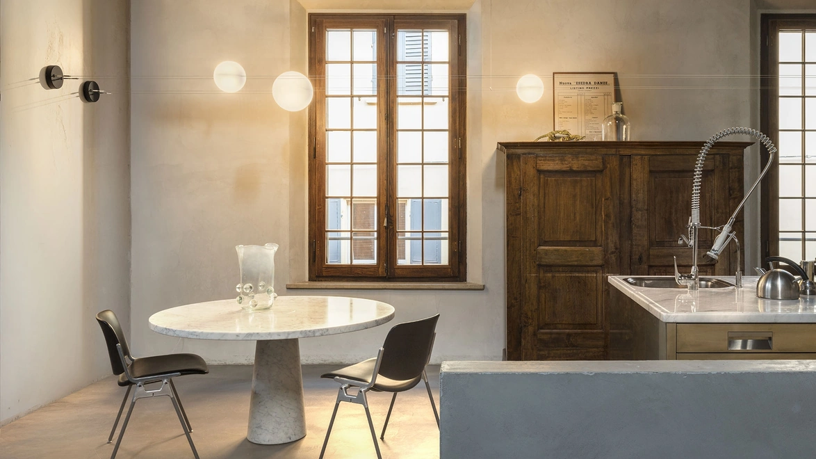Lampada tesata da parete Orbit Wall di Mogg