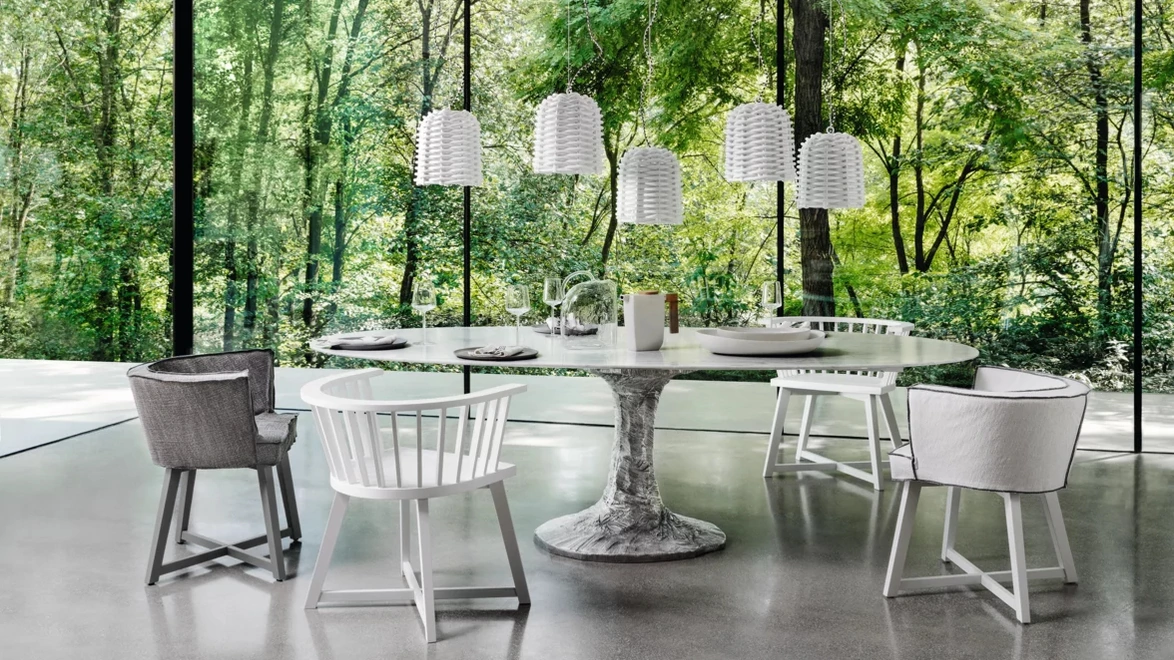 Lampada a sospensione in rattan Sweet di Gervasoni