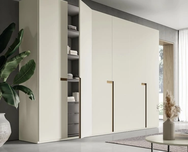 Armadio Ardecò System Madreperla in laccato opaco di Spagnol Mobili