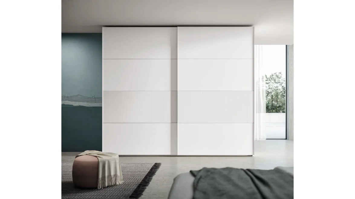 Armadio Ardecò Window Neve di Spagnol Mobili