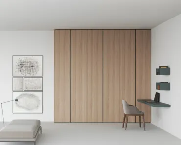 Armadio Freedhome Angolo Cieco in rovere canneté di Caccaro