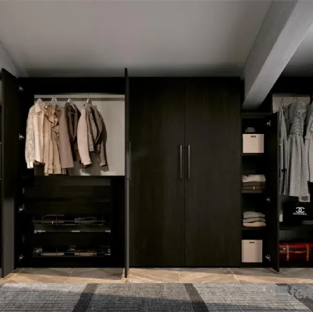 Armadio per mansarda con ante battenti Composizione 19 di Ferrimobili