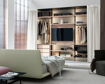 Cabina Armadio Novel + Telon di Kristalia