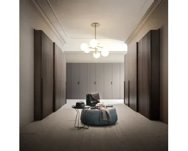 Armadio con ante scorrevoli in melaminico Rain di Alf Da Frè