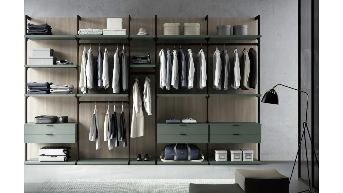 Cabina Armadio Archimede Verde Laguna di Spagnol Mobili