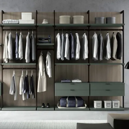 Cabina Armadio Archimede Verde Laguna di Spagnol Mobili