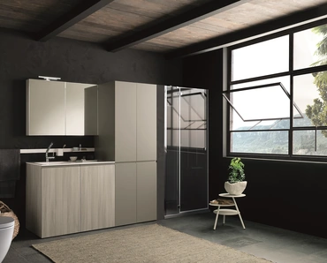 Mobile da Bagno in melaminico e laccato Laundry 03 di Archeda
