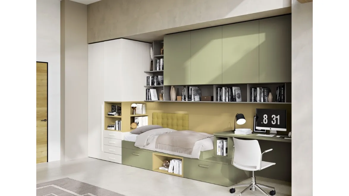 Cameretta 128 a ponte su misura di Ferrimobili