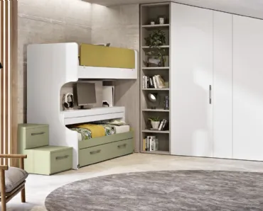 Cameretta 137 con letto scorrevole di Ferrimobili