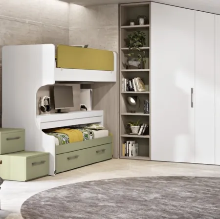 Cameretta 137 con letto scorrevole di Ferrimobili