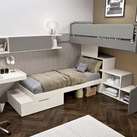Cameretta 139 con letto scorrevole di Ferrimobili