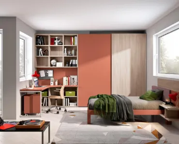 Cameretta 123 su misura in melaminico di Ferrimobili