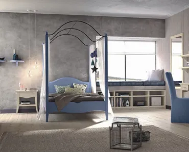 Cameretta in legno massello componibile N30 Nuovo Mondo di Scandola