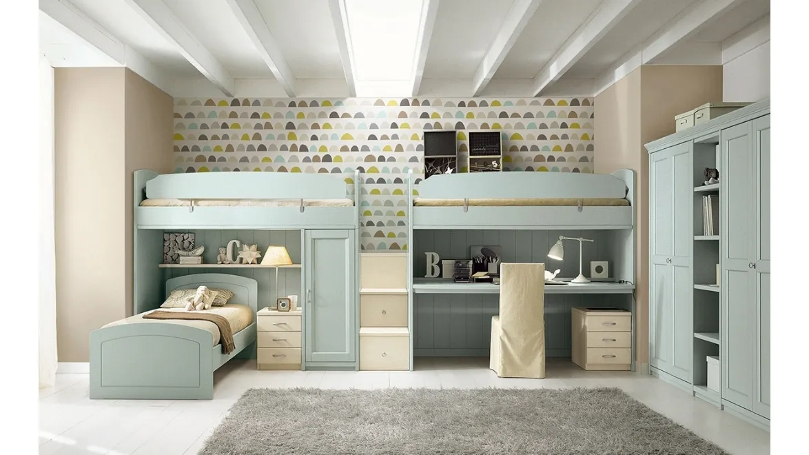 Cameretta a soppalco N16 Nuovo Mondo di Scandola