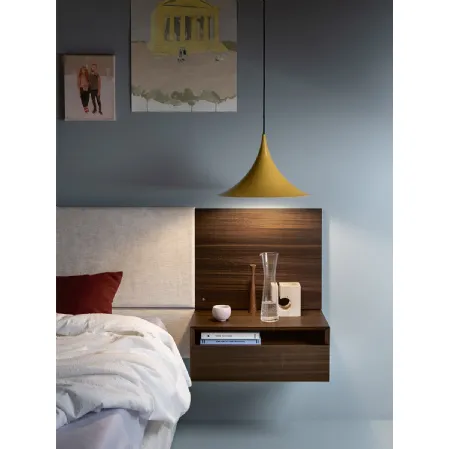 Comodino sospeso Avenue Night finitura essenza eucalipto di Md House