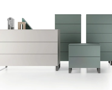 Gruppo Notte Sled in laccato opaco di Spagnol Mobili