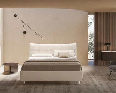 Letto con testiera capitonné Allison di Ergogreen