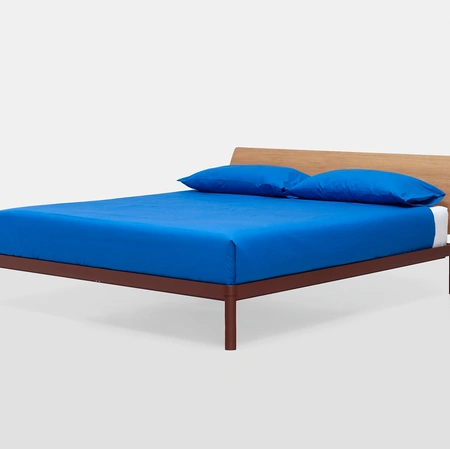 Letto in alluminio con testiera in legno AluAlu Bed di Md House
